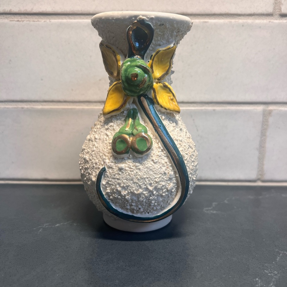 Vintage Majolica Sand Vase